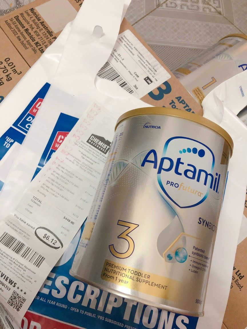 Sữa Aptamil Profutura 900g đủ số 1 2 3 (Mẫu mới)