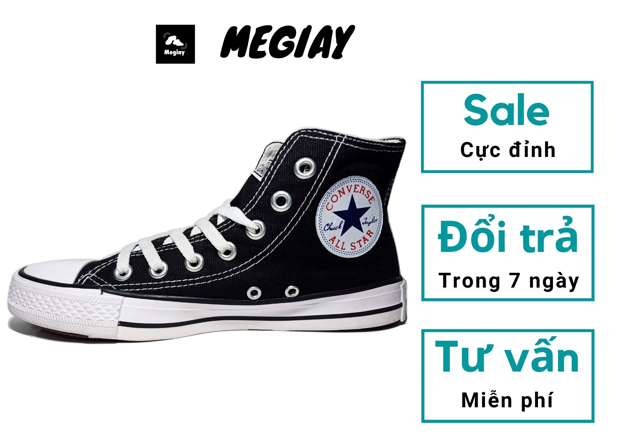 Giày Converse cổ cao nữ [MS20]