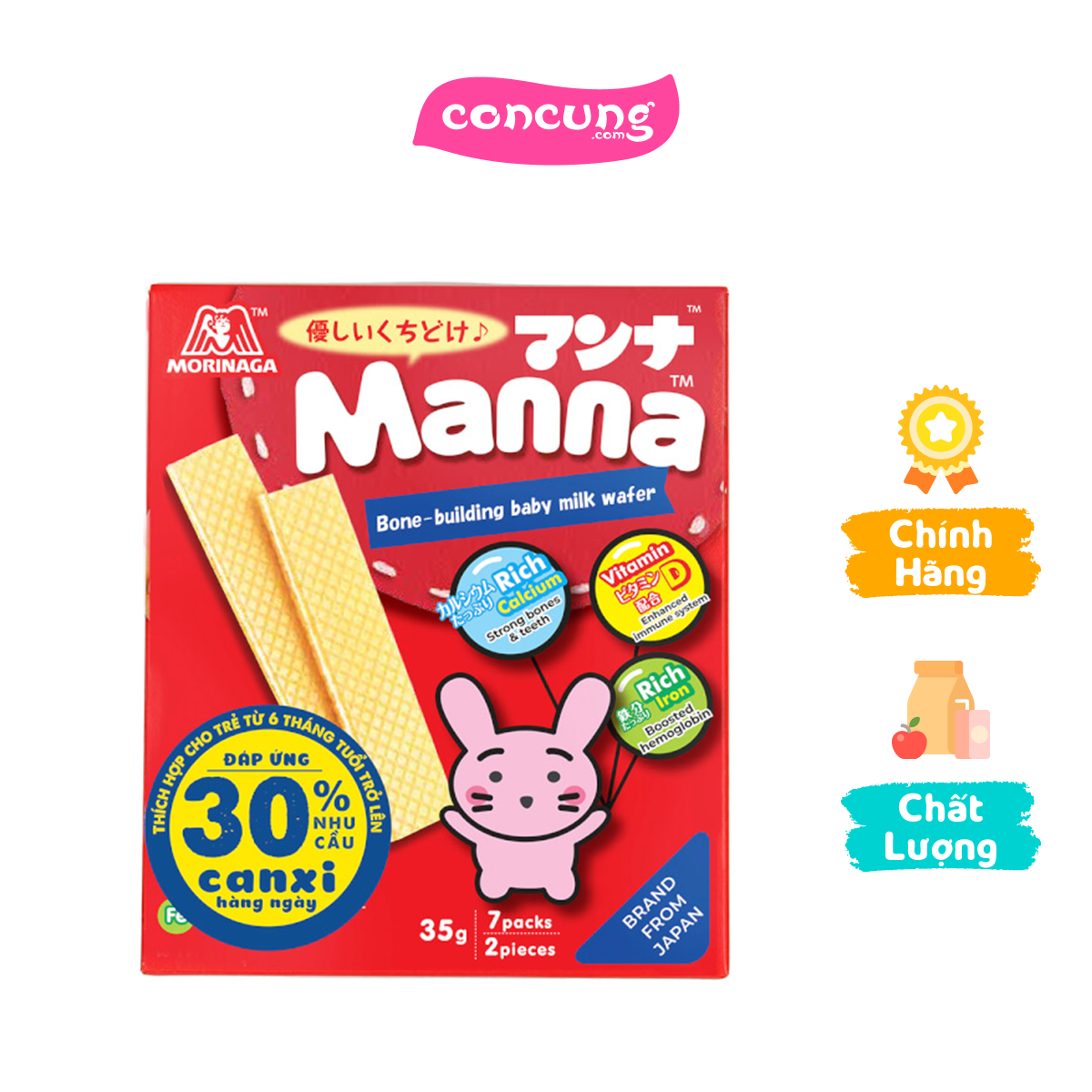 Bánh xốp sữa Manna