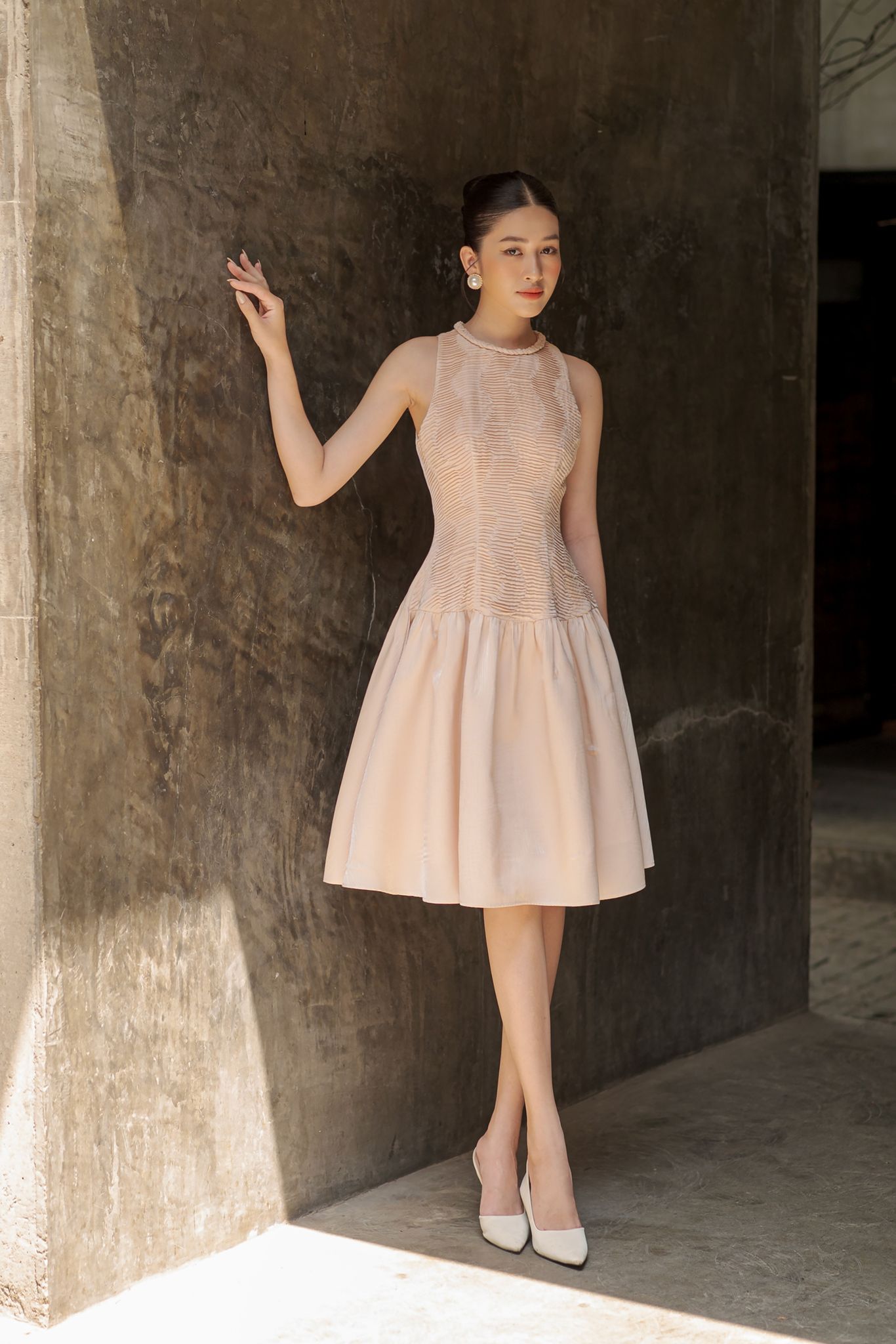 OLV - Đầm Cherish Latte Dress