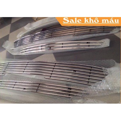 Ốp mặt calang, ca lăng dưới INOX xe Vios 2014- 2017, CA LĂNG INOX DƯỚI