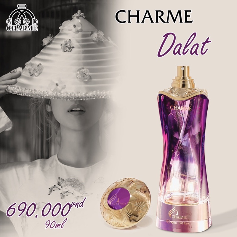 [Chính Hãng] Nước Hoa Tỉnh Thành CHARMEDALAT 90ml ( date 3/2025 )
