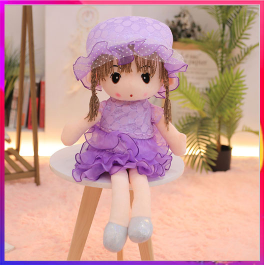 Búp bê cô dâu váy 3 tầng màu hồng