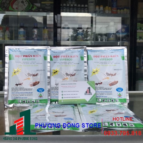 Phấn kiến bột gói 50g - bột phấn kiến vipesco diệt côn trùng hiệu quả