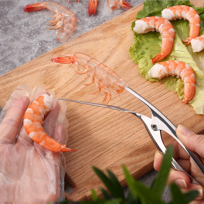 Dụng cụ lột vỏ tôm