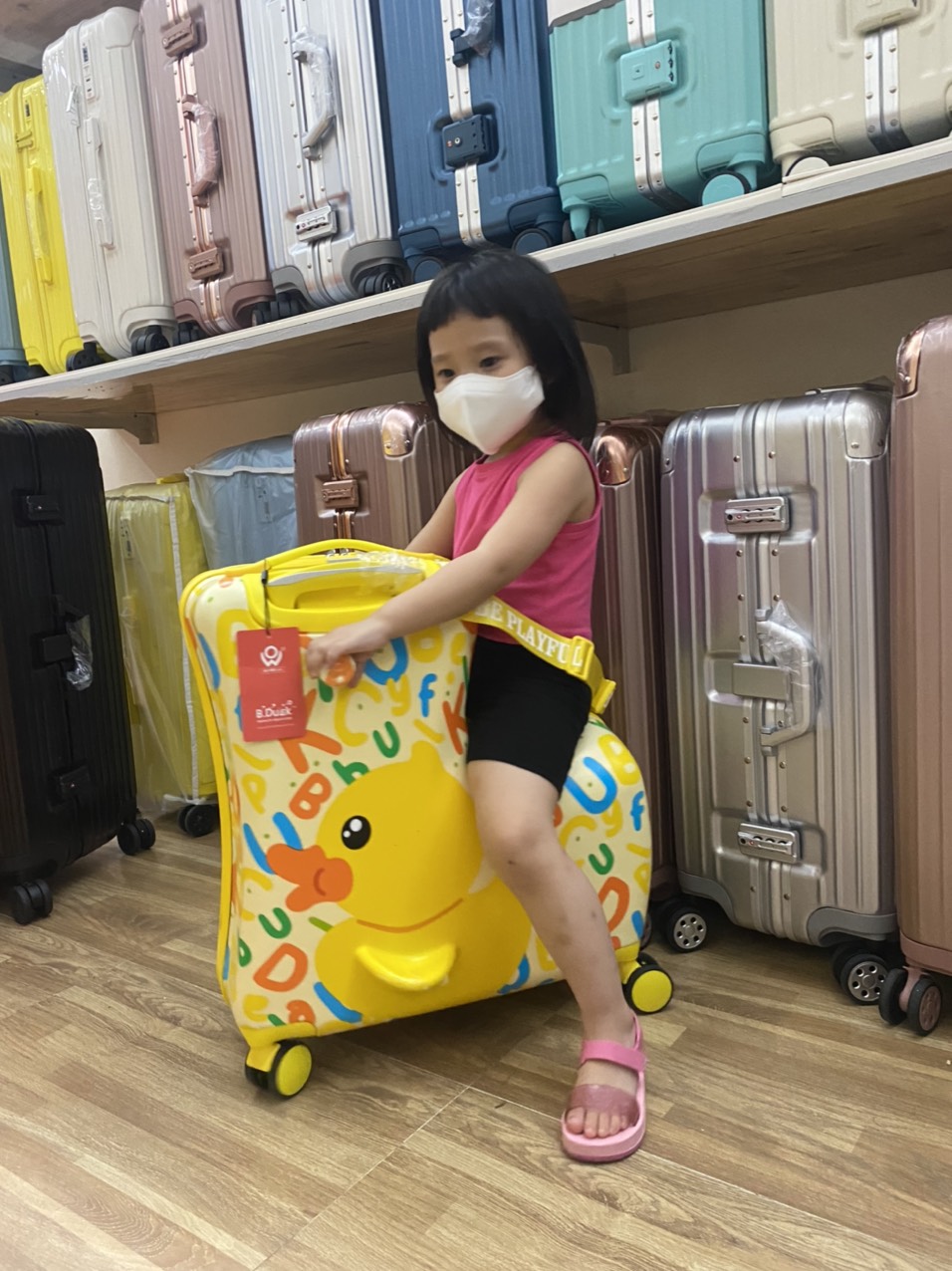 Vali bduck vịt chính hãng siêu kute