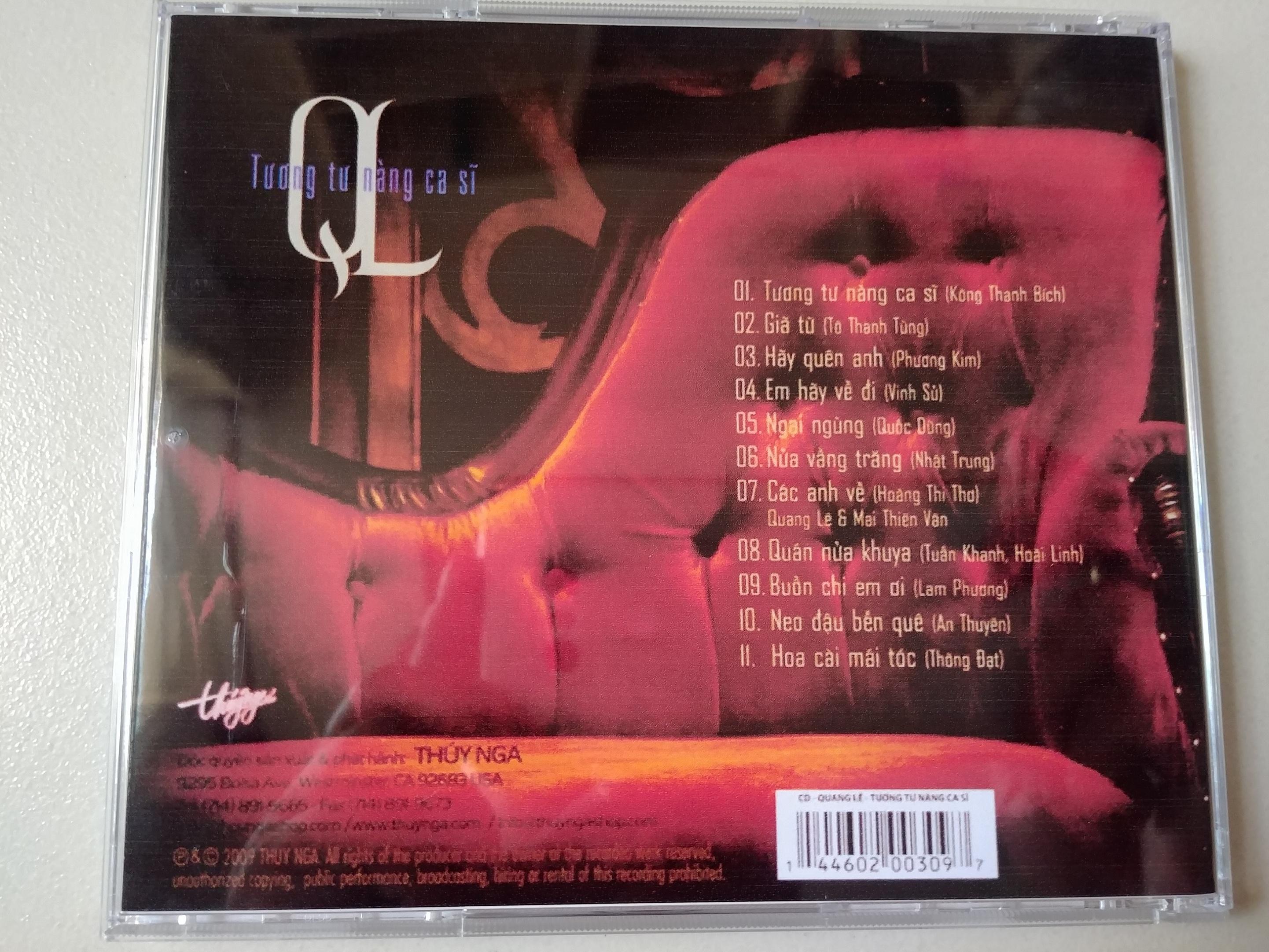 [HCM]CD Tương Tư Nàng Ca Sĩ - Quang Lê