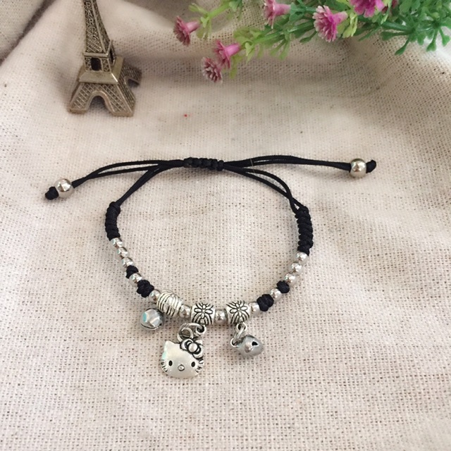 Vòng tay handmade kitty phối chuông, đa dạng mẫu mã, chất lượng đảm bảo và cam kết hàng đúng mô tả