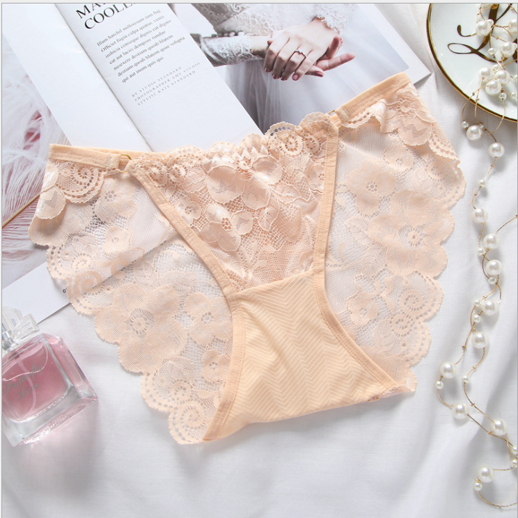 Women's Lace Underwear - Skin Color
