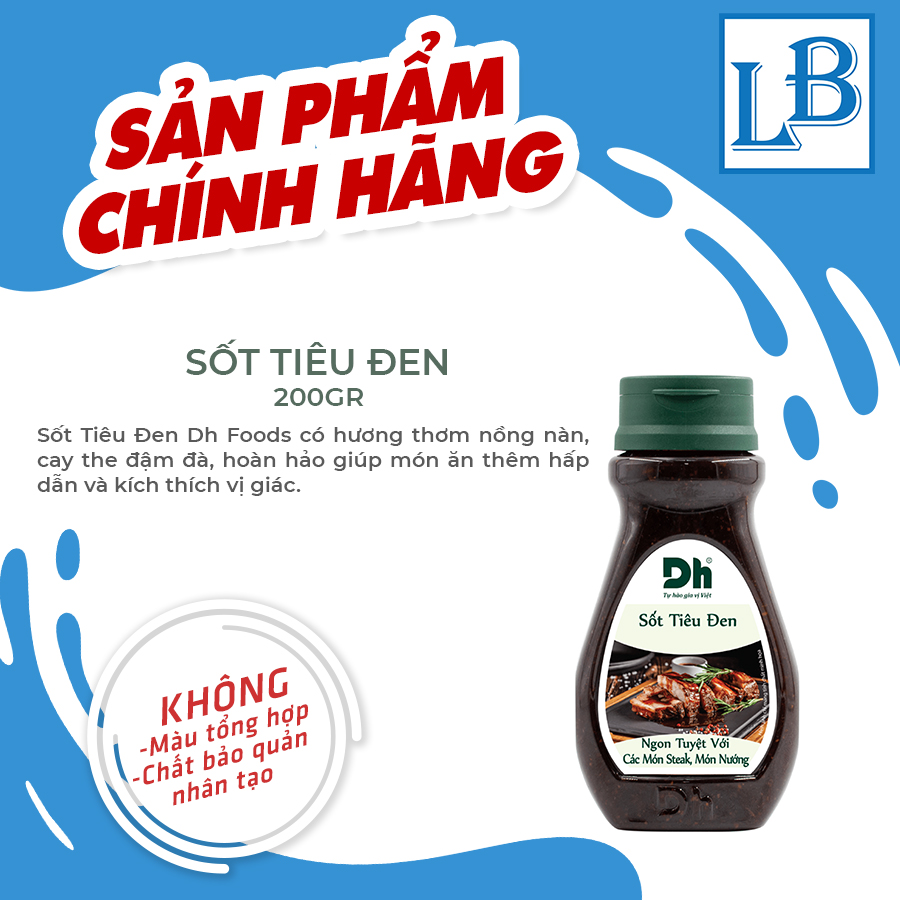 Sốt tiêu đen, chai 200gram
