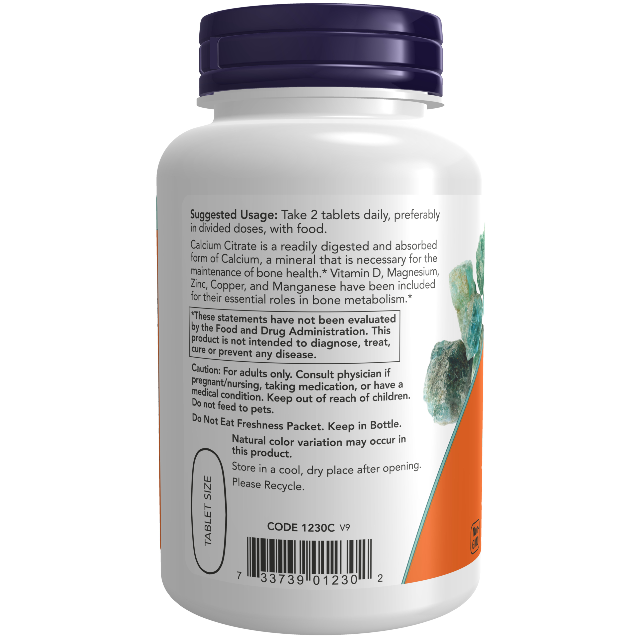 Now Foods Calcium Citrate Pills Supplement Calcium and Minerals to Help Strengthen Bones, Bottle of 100 Pills