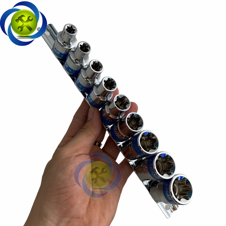 Bộ tuýp sao đầu E 9 chi tiết Crossman 87-059 chuôi 1/2