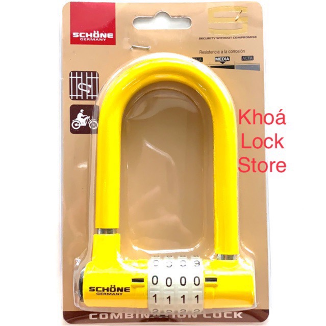 Ổ khóa số SCHONE SC802 chiều dài càng khóa 125mm