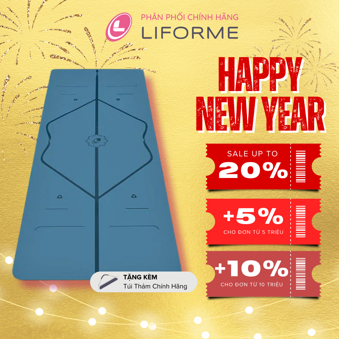 Liforme Classic Yoga Mat 4.2mm - Blue