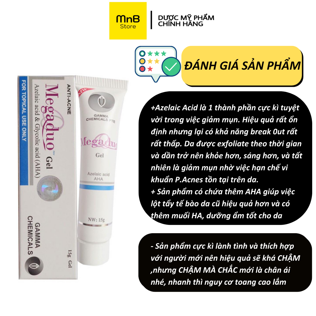 Megaduo Plus Gel (Retinal + Salicylic Acid + AHA) 15g