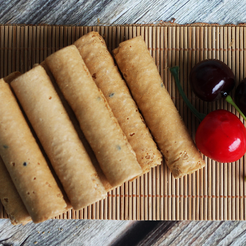 Bánh ống mè thơm ngon - đồ ăn vặt