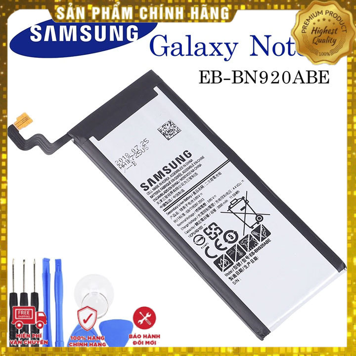 Pin samsung galaxy note 5 n920 bn920abe + tặng siêu dán pin