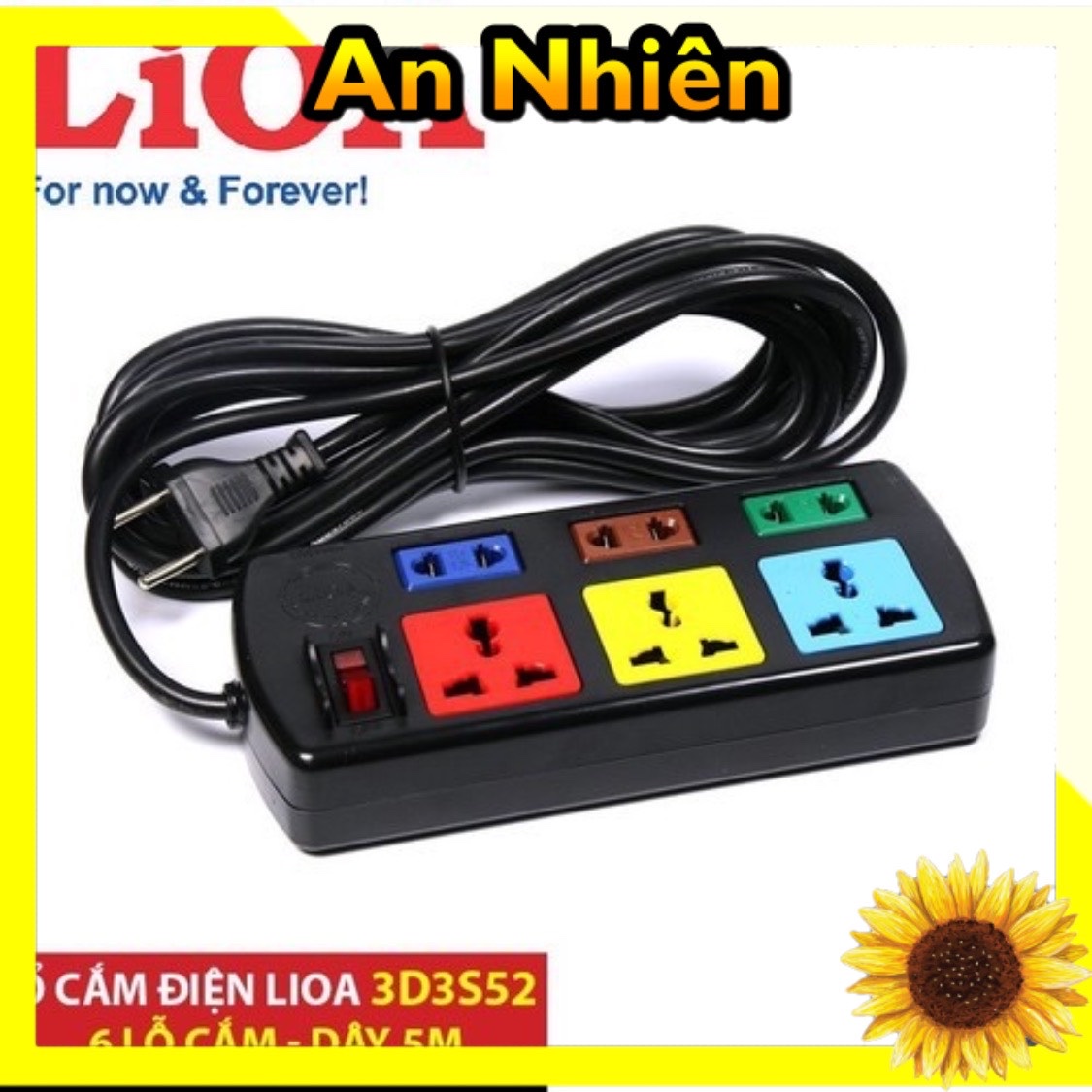 Ổ cắm điện Lioa chính hãng 6 ổ
