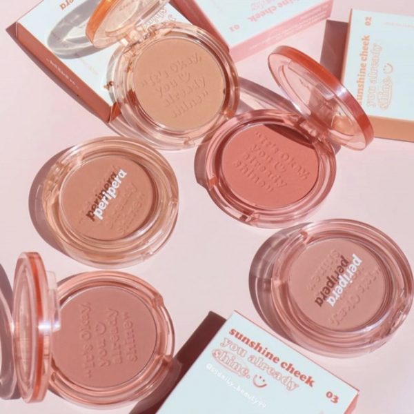 [100% AUTH] Phấn má hồng Peripera Pure Blushed Sunshine Cheek 4.2G