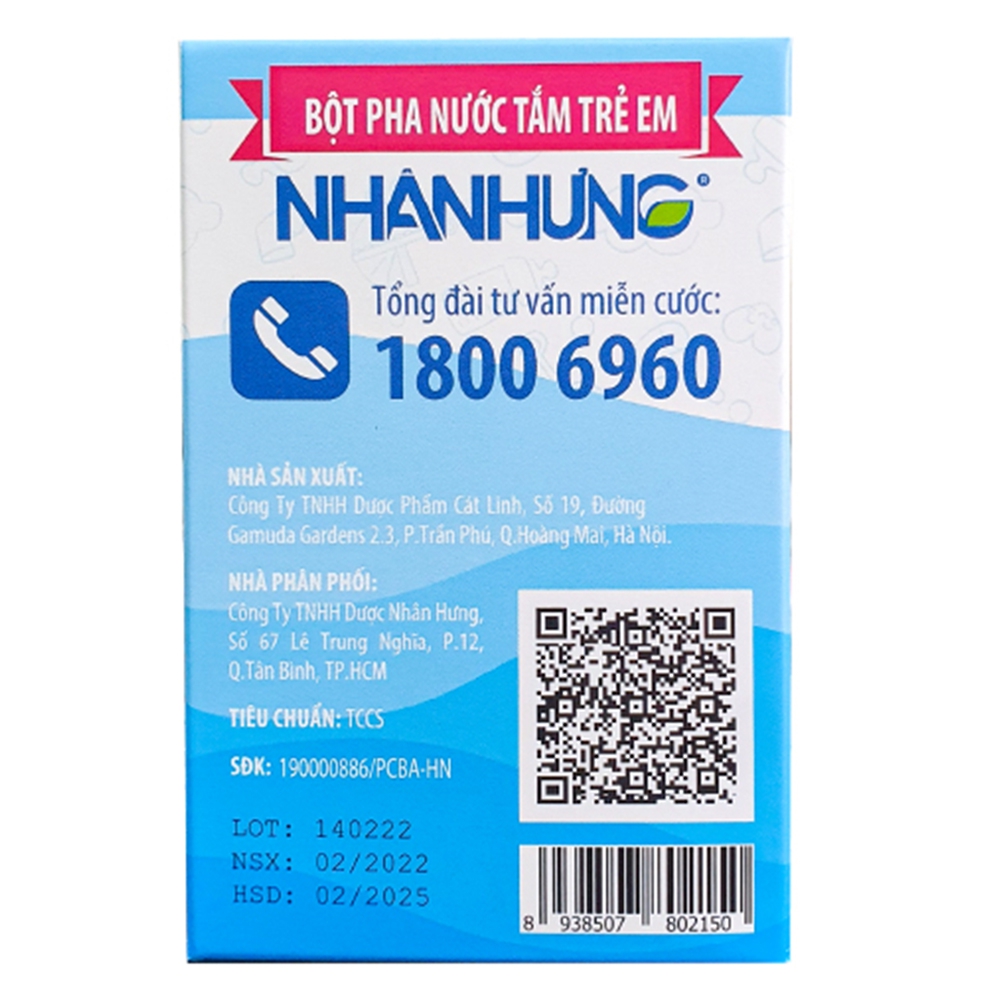 Bột tắm Nhân Hưng 30 gói
