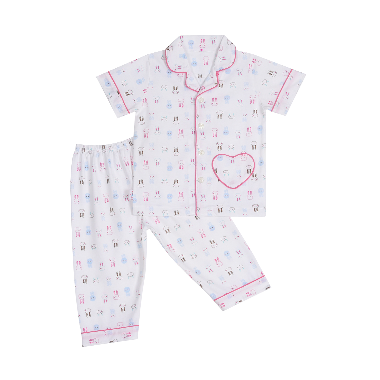 BỘ PYJAMAS TAY NGẮN BÉ GÁI 1149-HELLO BB (hình ngẫu nhiên)