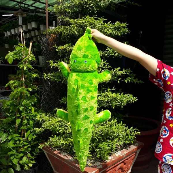 đồ chơi  Gấu Bông Cá Sấu Khổng lồ Siêu Mềm 65cm – 145cm | Ôm Ngủ Cực Đã, Nhìn Là Muốn “Bế Về Nuôi” 🐊💚