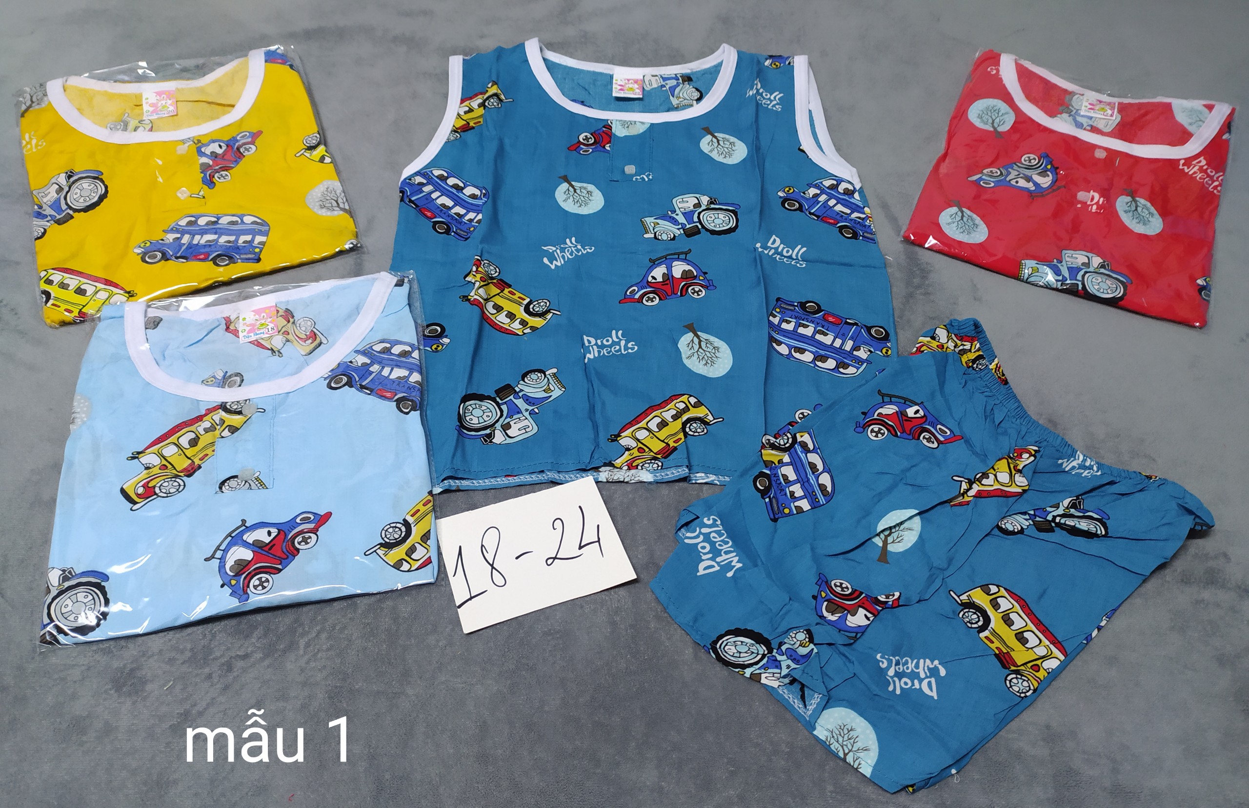 [HCM]combo 3 bộ đồ tole mặc nhà cho bé trai và bé gái