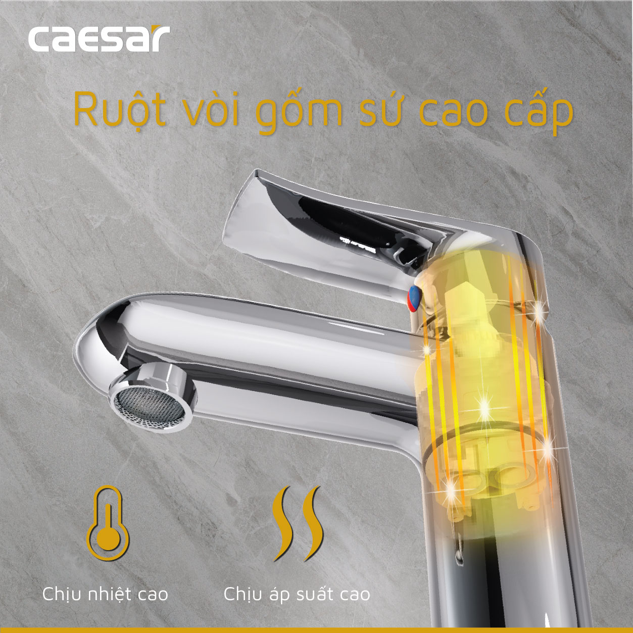 Vòi Lavabo Nóng Lạnh - B490CP