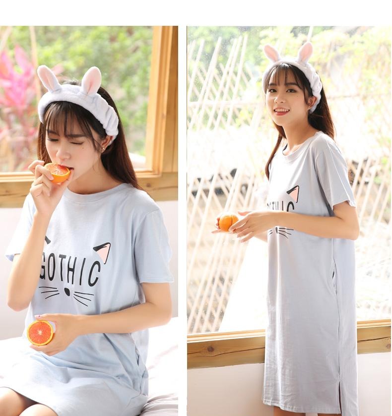 [HCM]ĐẦM SUÔNG IN HÌNH MÈO GOTHIC DỄ THƯƠNG