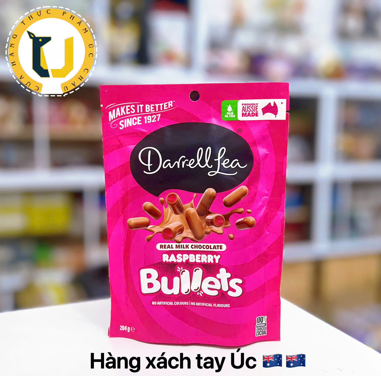 (MUA2 TẶNG1) Kẹo socola ÚC DARRELL LEA BB's and Bullets chocolate nhiều vị