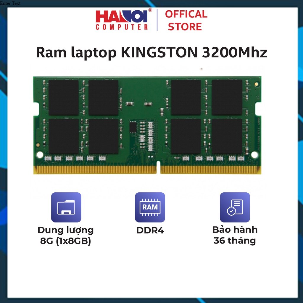 Ram laptop kingston 8gb ddr4 3200mhz