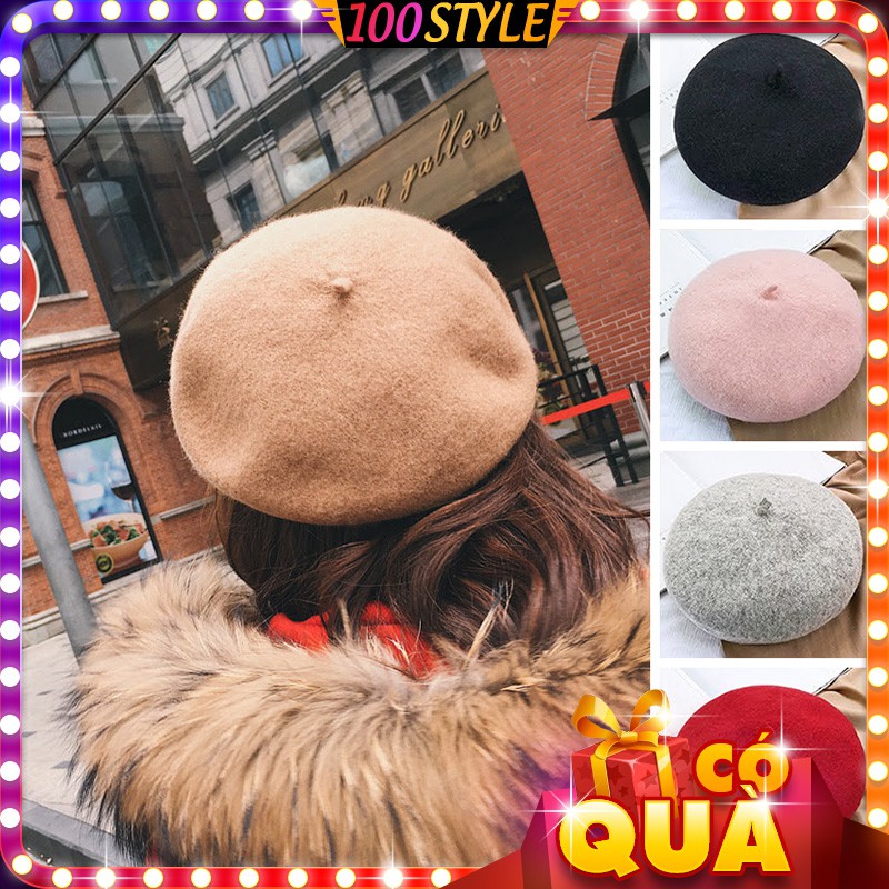 Mũ Nồi Họa Sĩ Len Lông Cừu Cao Cấp Korea 760 - 100style.net