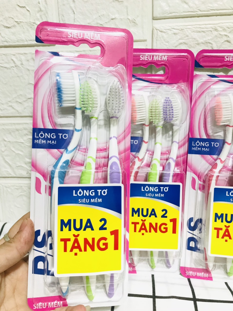 COMBO 3 Bàn chải congate Lông tơ mềm mại