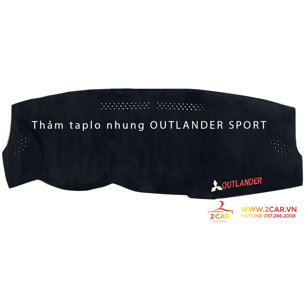 Thảm taplo nhung xe outlander 2017 - 2021
