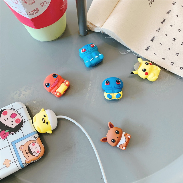 Thú Gắn Đầu Cáp Bảo Vệ Dây Cáp Sạc Size Lớn Pokemon