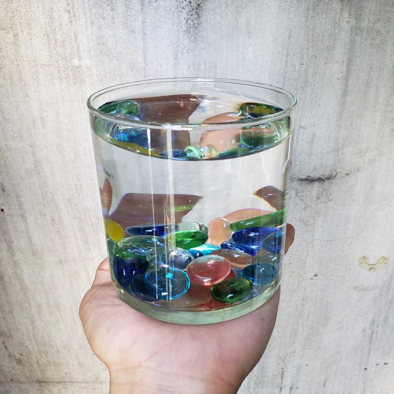 bể cá mini  trụ 10cm