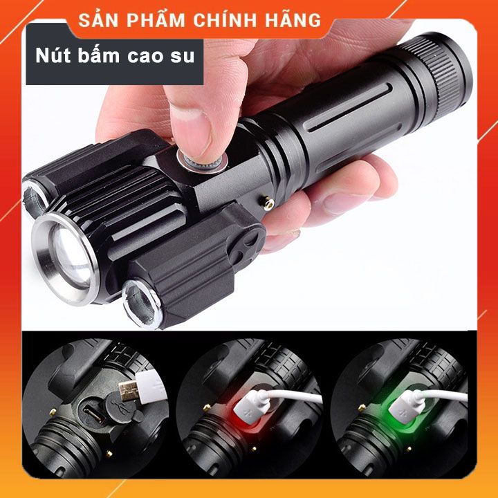 Đèn bin siêu sáng led 3 chế độ - đèn pin siêu sáng