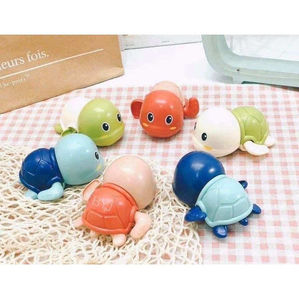 Đồ chơi thả bồn tắm Rùa con mini chạy cót