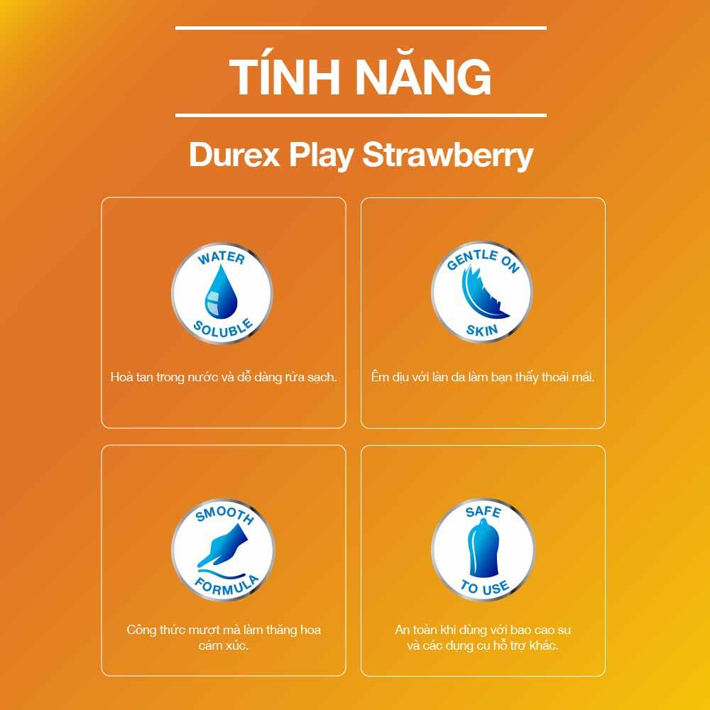 Gel bôi trơn Durex Play Strawberry 100ml