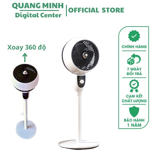 Quạt cây chính hãng KAISA VILLA, Quạt cây đứng điều khiển từ xa xoay 360 độ