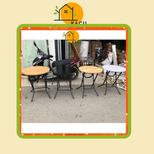BÀN CAFE GẤP GỌN D60 CAO 73 TIỆN LỢI