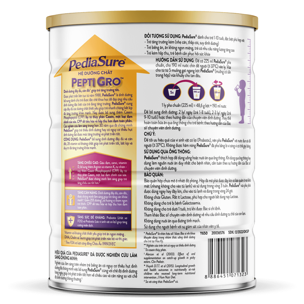 Sữa bột Abbott PediaSure PEPTI GRO (380g)