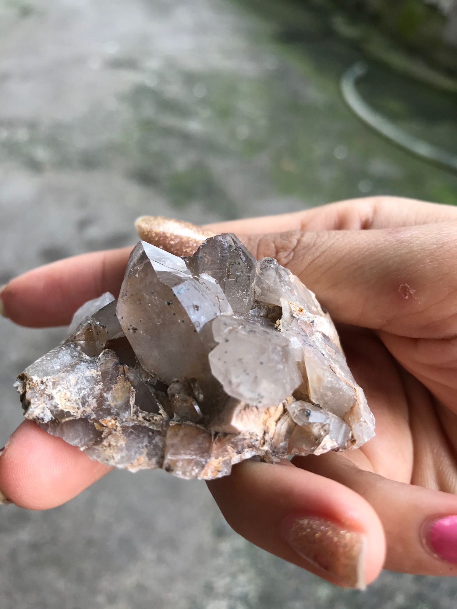 Đá Thạch Anh tự nhiên dạng bụi tinh thể