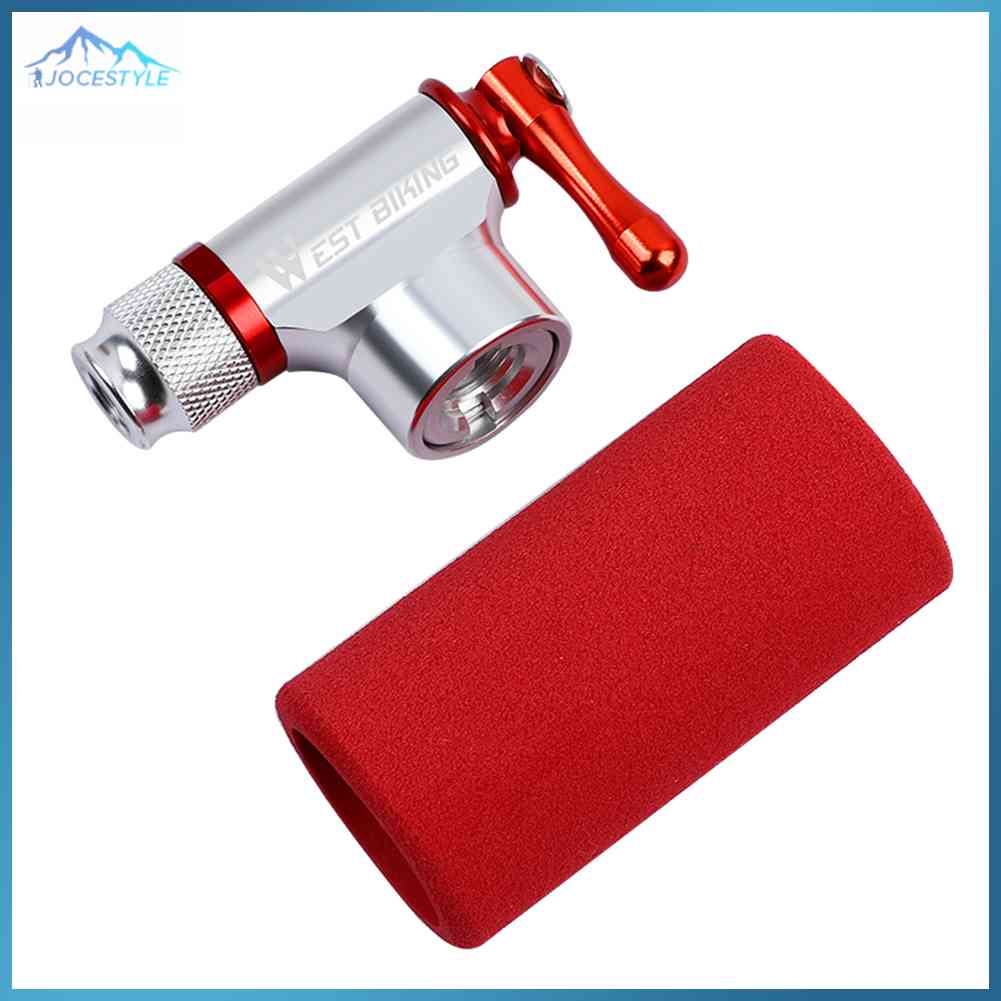 WEST BIKING Mini Bicycle Pump Aluminum MTB Bike CO2 Inflator for Basketball