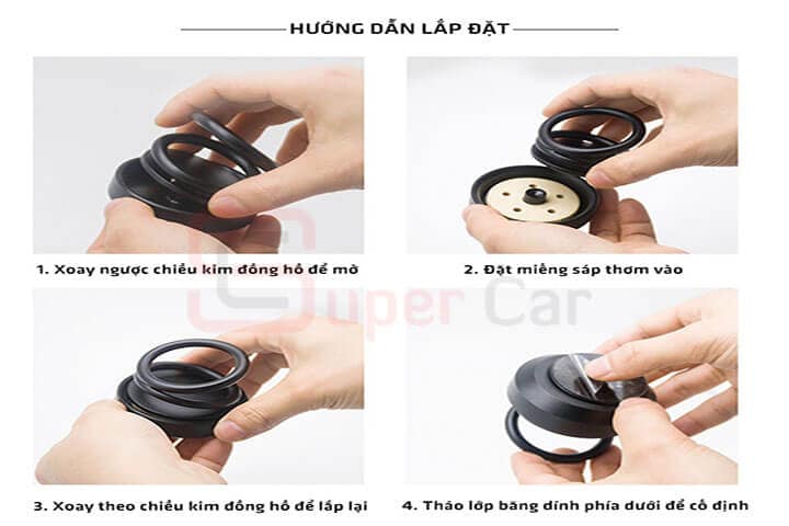 SÁP THƠM VÒNG QUAY VÔ CỰC TRANG TRÍ XE HƠI