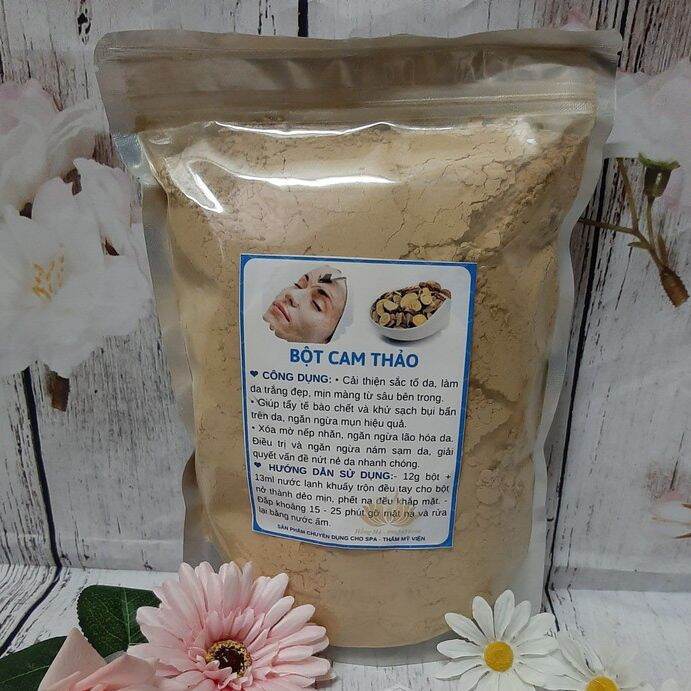 Bột cam thảo trắng da giảm mụn 100gr.