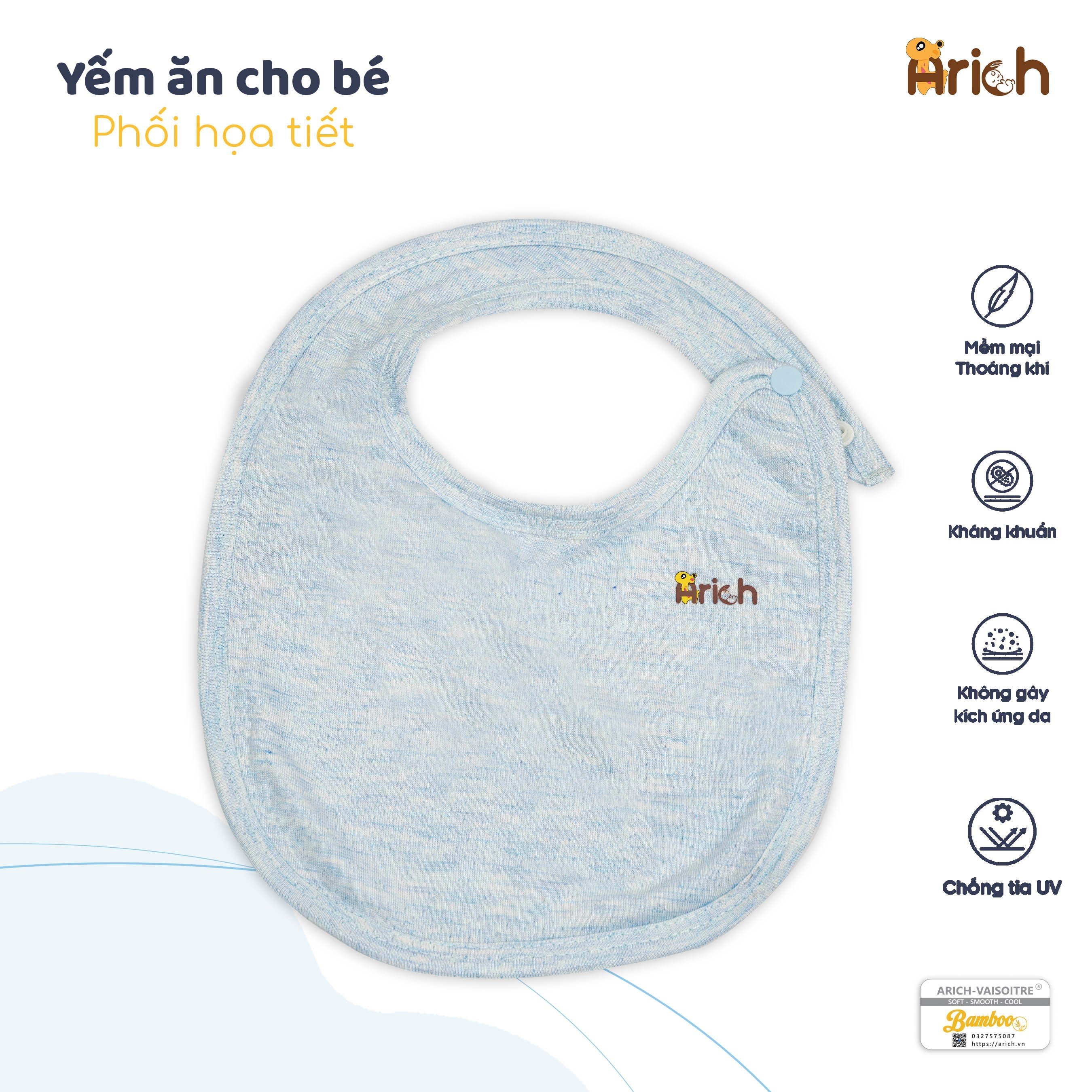 Yếm ăn vải sợi tre cao cấp Arich