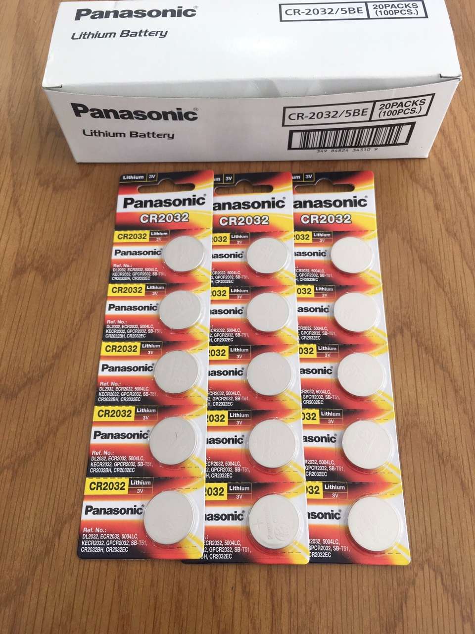 Pin nút Panasonic 3V CR-2032 (Vỉ 5 viên) - Chính Hãng
