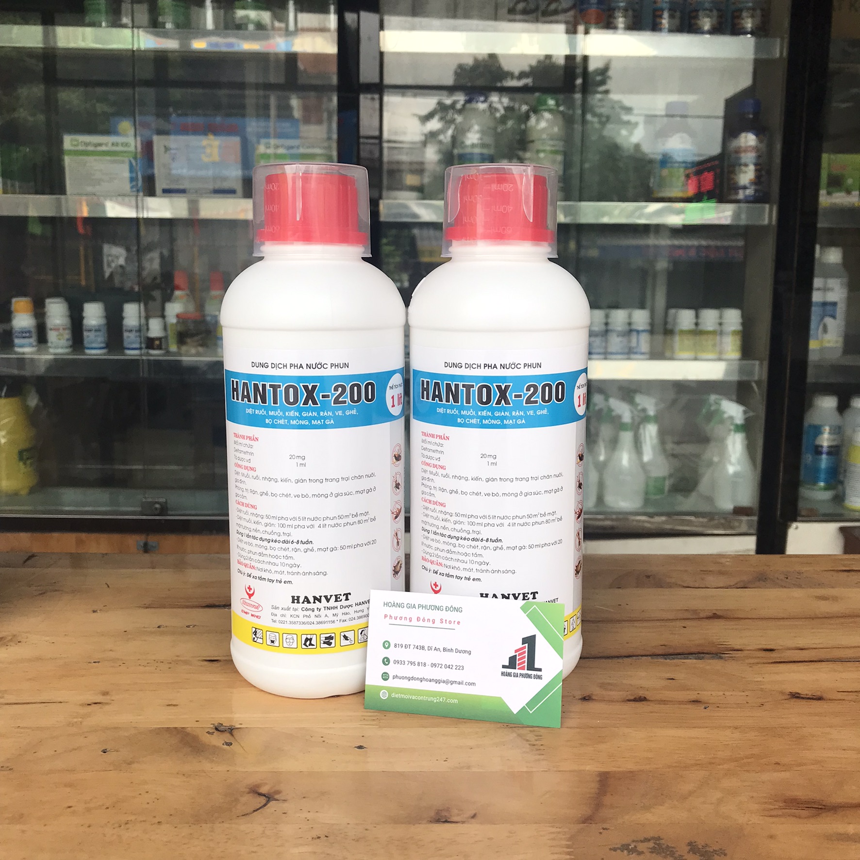 Thuốc diệt muỗi và côn trùng hantox 200 - chai 1 lít, 100ml