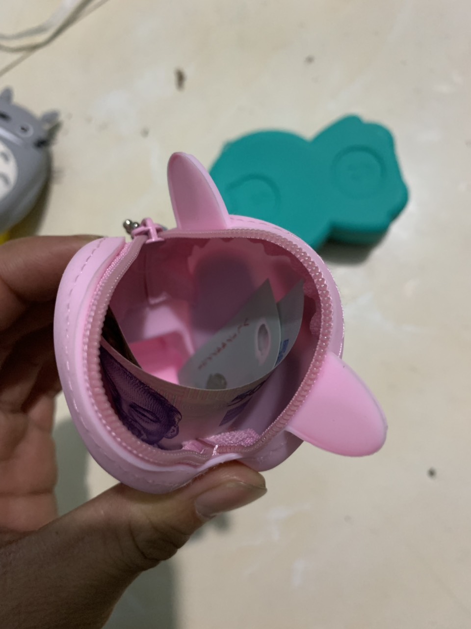 Túi gấu mini silicon